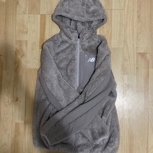 New Balance | grey sweater | fuzzy | barely worn | size medium